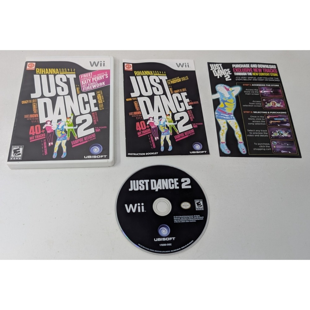 Just Dance 2 Nintendo Wii 2010 Complete and Tested